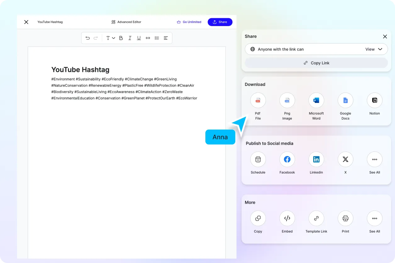 Free AI YouTube Hashtag Generator, Free YouTube Hashtag Maker Online